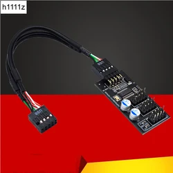Hub USB para refrigeración LED RGB con cable y conector