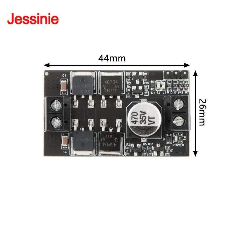 Módulo de accionamiento de Control de velocidad del Motor DC3-20V 10A de alta potencia, interruptor controlador de velocidad del Motor PWM de avance inverso, regulador de voltaje amplio - imagen 5