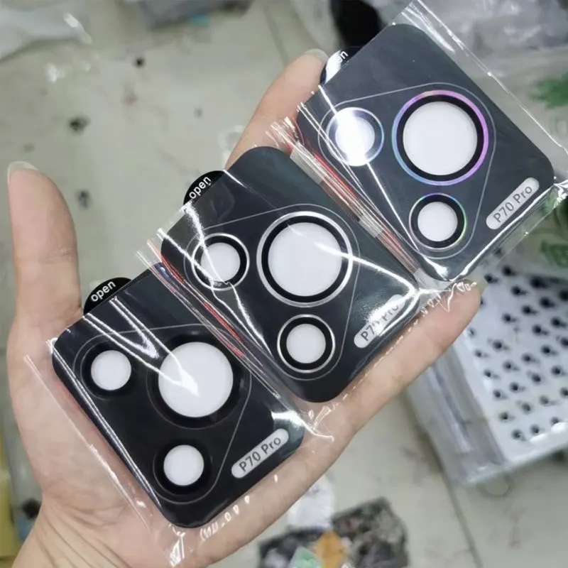 Anillo de lente de Metal para Huawei Pura 70 Pro, Protector de lente de cámara de vidrio templado, versión posicionable para Huawei P70 Pro, cubierta de lente