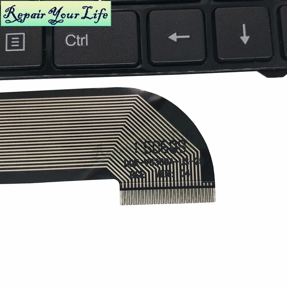 Teclado inglés para ordenador portátil HASEE UI45 UI41 UI47 U45 UI41G UI43 UI43B UI43R UI47-D4 U41G U43 U45 D0K-V6360A negro con marco - imagen 3