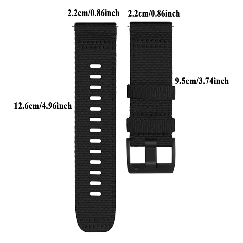 Correa de lona de 22mm para KOSPET TANK T3 Ultra 2, correa de reloj para KOSPET TANK T3 Ultra/TANK M3 Ultra/TANK T2 T3/TANK M2 T3 - imagen 5