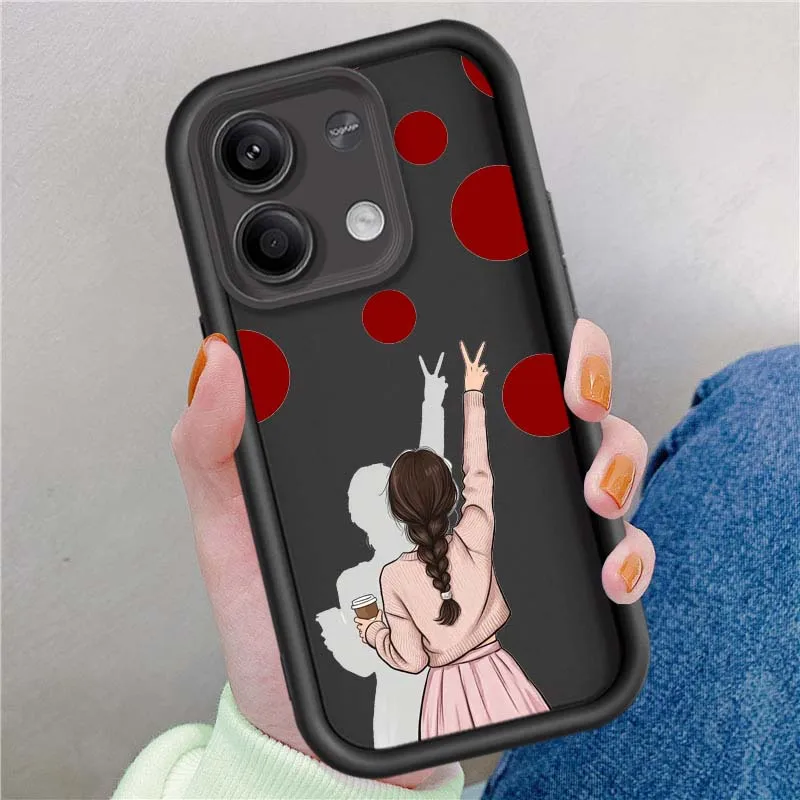 Como las chicas lindas para Redmi Note 14 13 12 11 12R 12R 11T Pro Speed Plus 5G Eye Ladder funda de teléfono - imagen 4