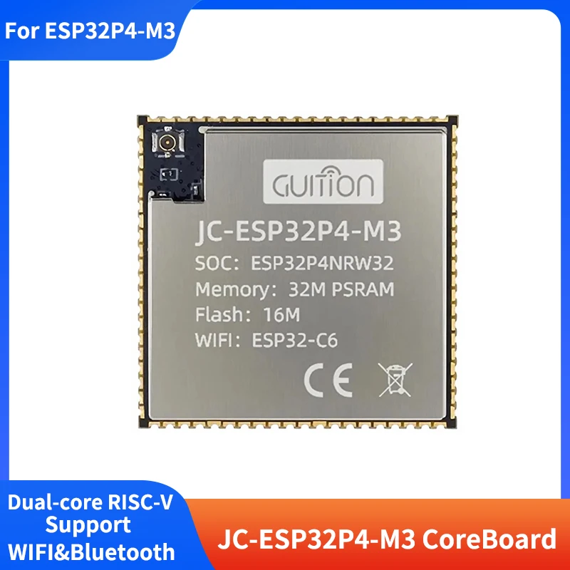 ESP32-P4 ESP32-C6 Placa central Módulo de JC-ESP32P4-M3 Dual-Core 32MB PSRAM 16MB Memoria Flash WiFi BT BLE 5