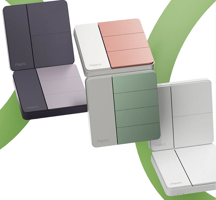 El interruptor de escena inteligente Aqara Z1 funciona con la aplicación Mi Home HomeKit No requiere cable neutro Control remoto para múltiples luces - imagen 2