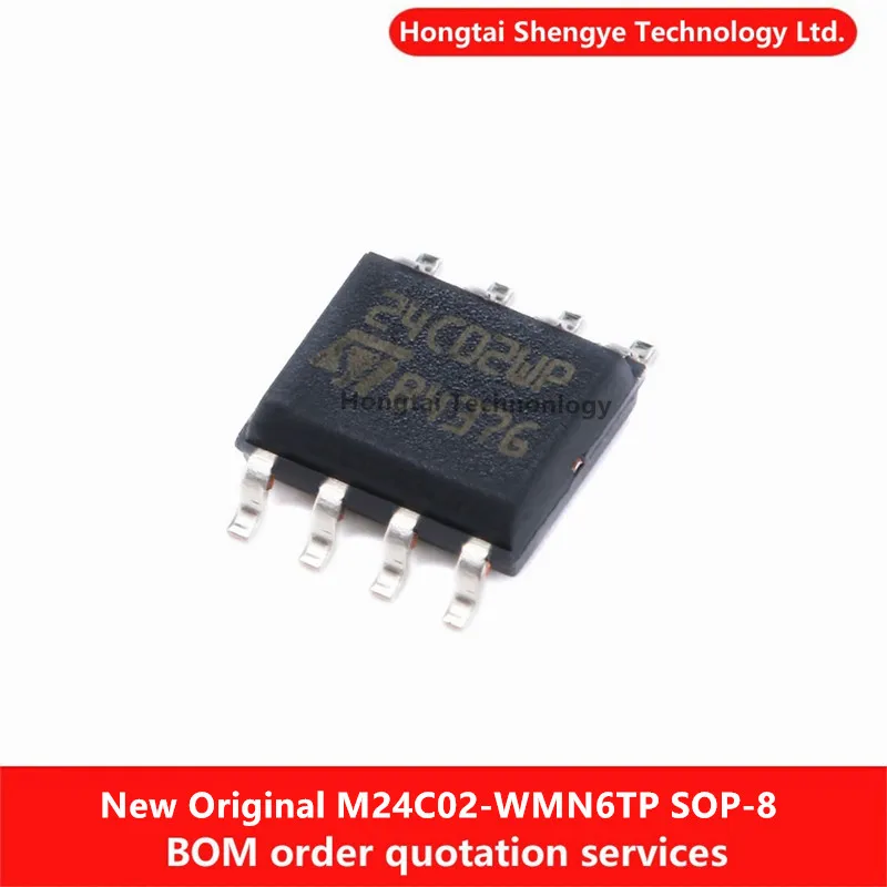 Nuevo Original 24C02WP SOP-8 M24C02-WMN6TP M24C16-WMN6TP M24C64-RMN6TP EEPROMs-Chip IC de interfaz I2C serie
