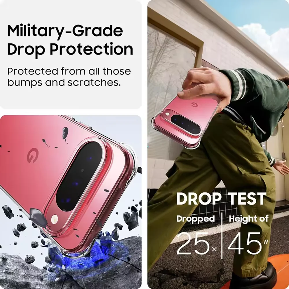 Funda suave de silicona ultrafina a prueba de golpes para Google Pixel 10 9 9A 8 8A 7 7A 6 6A Pro XL 9XL carcasa trasera transparente - imagen 5