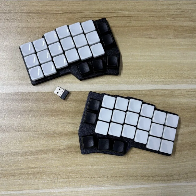 Corne Choc V4 teclado inalámbrico dividido de perfil bajo personalizado 2,4G Vial de intercambio en caliente juego ergonómico teclado mecánico de oficina Kaih V2 - imagen 3