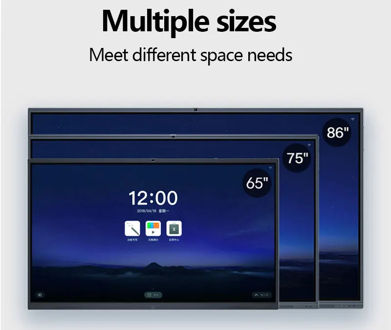 VETO 4k Lcd tableros inteligentes digitales aula 65 75 85 86 pulgadas TV interactiva pantalla táctil pizarra blanca para la escuela de enseñanza - imagen 5