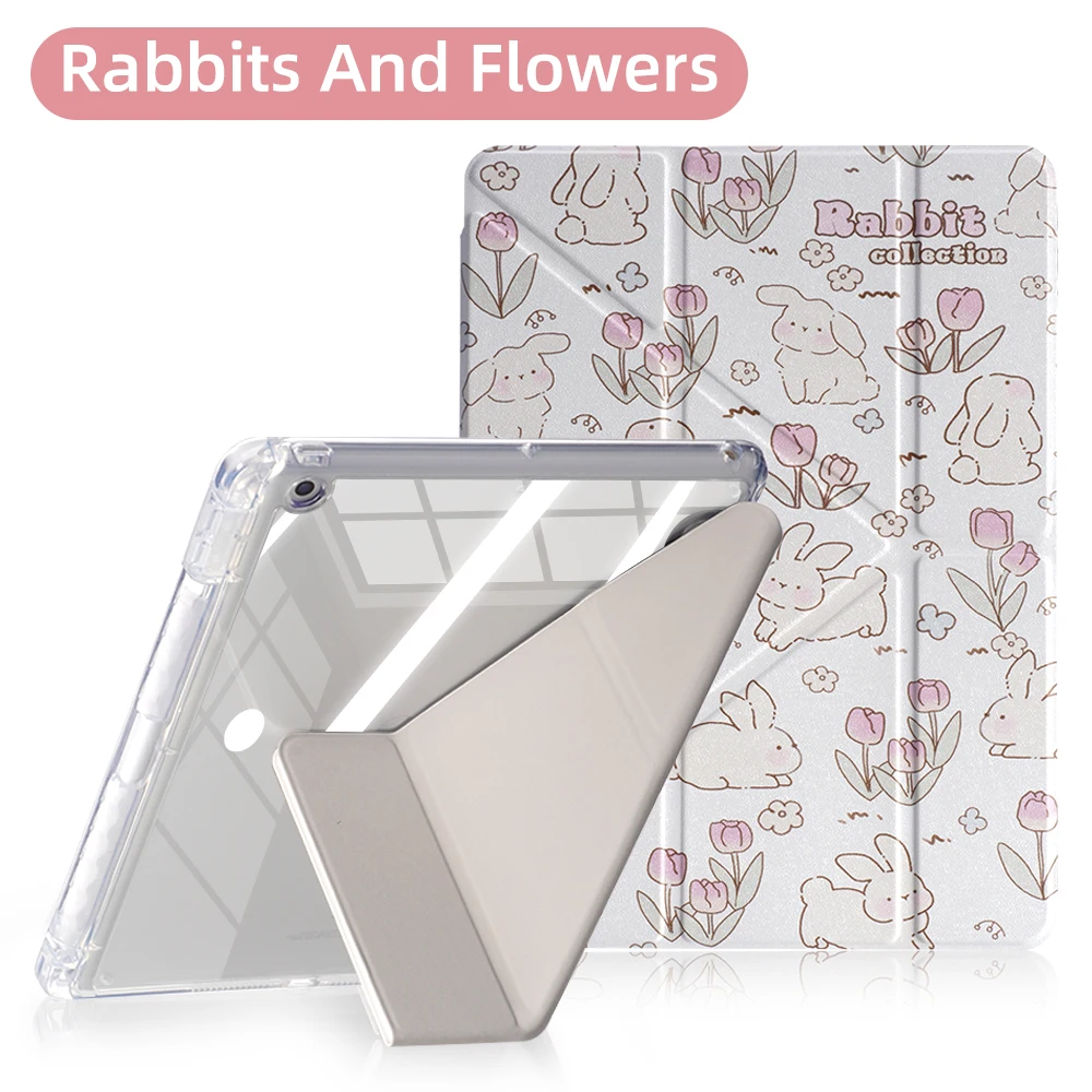 Rabbits And Flowers