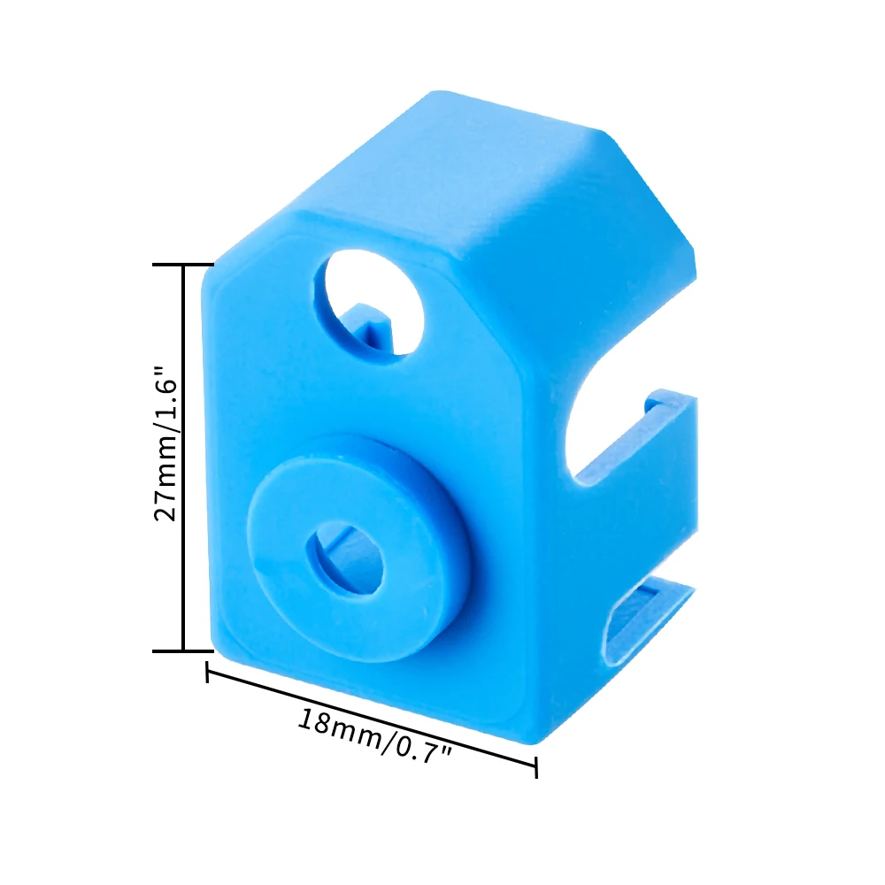 Calcetín de silicona con bloque de calor de cobre chapado para piezas de impresora 3D Phaetus Dragon Hotend - imagen 5