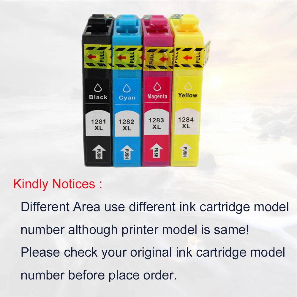 Cartucho de tinta Compatible T1281 T1282 T1283 T1284 para impresora Stylus S22 SX130 SX125 SX235W SX435W SX425W BX305F BX305FW - imagen 4