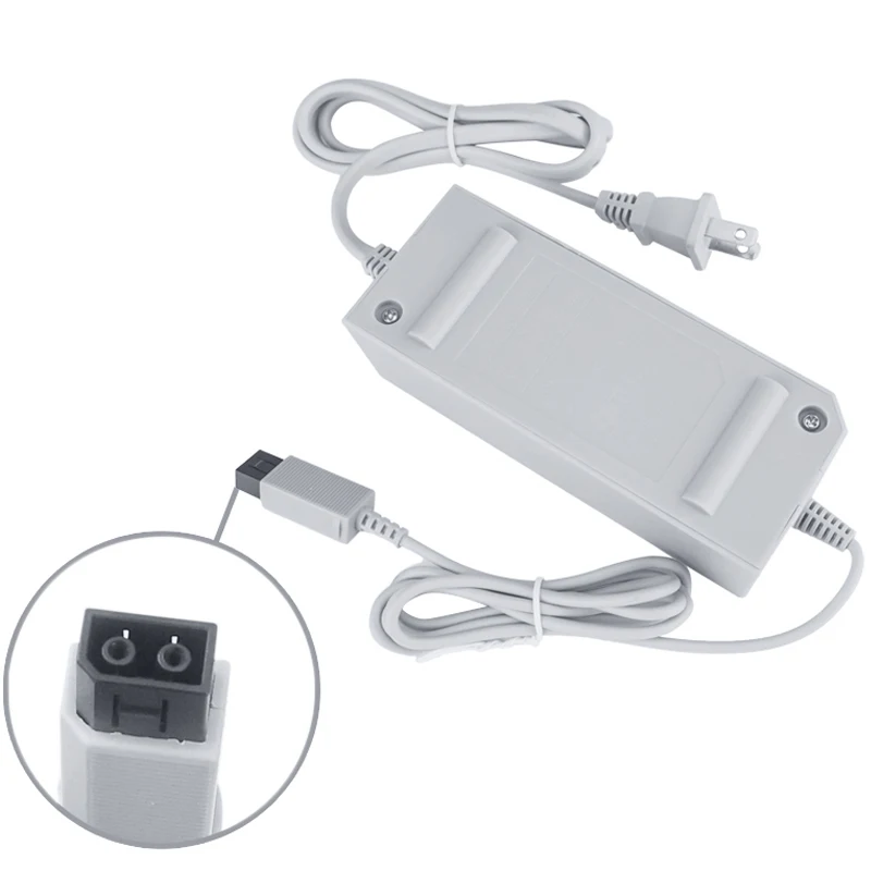Cargador/adaptador de CA para Nintendo Wii Brick, enchufe estadounidense y europeo, fuente de alimentación de Host de consola de pared para el hogar - imagen 3