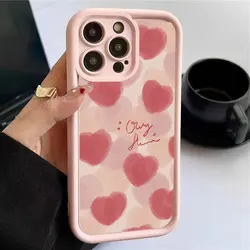 Funda de Silicona para iPhone – Corazones en Acuarela
