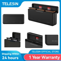 TELESIN Cargador de Baterías para DJI Osmo Action 3, 4 y 5 Pro