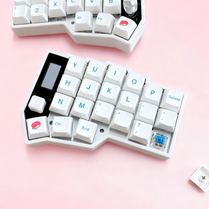 Teclado Corne Split con pantalla, modo doble personalizado, intercambio en caliente, Bluetooth, inalámbrico, compatible con teclado mecánico para juegos ZMK - imagen 3
