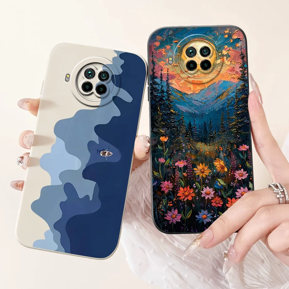 Para Xiaomi Mi 10i 5G funda nueva moda cubierta pintada de caramelo funda de teléfono de silicona suave para Xiaomi Mi 10T Lite 10TLite Mi10i 5G Shell - imagen 3
