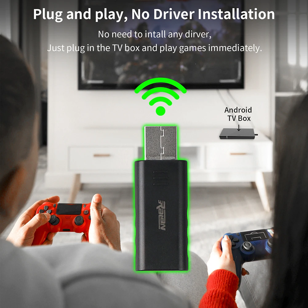 Convertidor de Gamepad, receptor USB, Compatible con Bluetooth 5,3, adaptador de controlador inalámbrico USB para Switch PC PS4, PS5, Gamepad - imagen 2