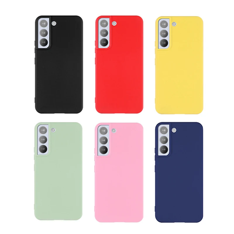 Funda de teléfono de silicona líquida para Samsung Galaxy S21 S22 S23 FE S24 Plus S23 Ultra 5G fundas a prueba de golpes