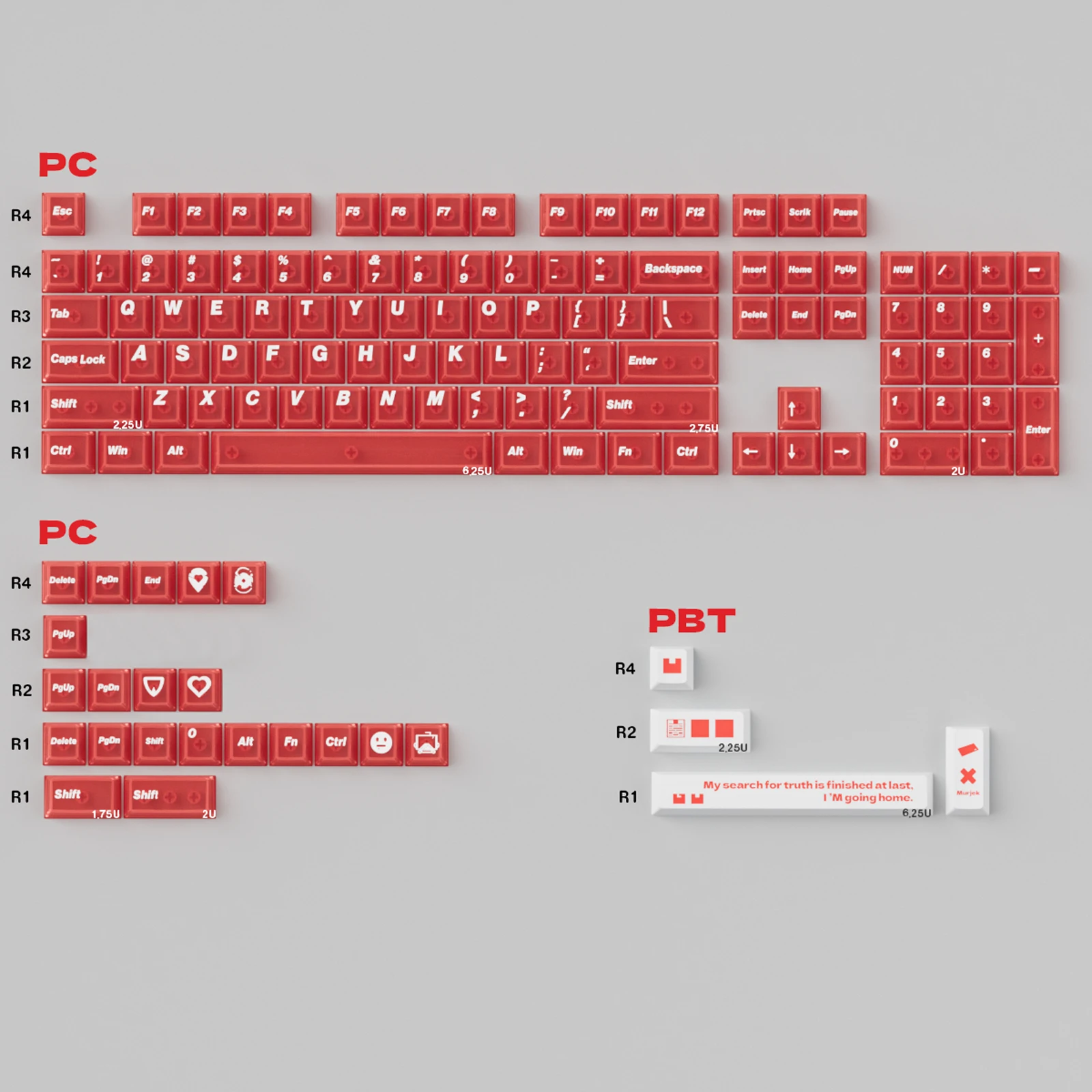 Red PBT PC