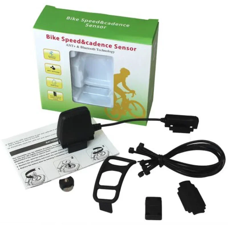 ANT + Bluetooth 4,0 Sensor de cadencia de velocidad inalámbrico impermeable para bicicleta velocímetro ordenador para iPhone Samsung teléfono inteligente