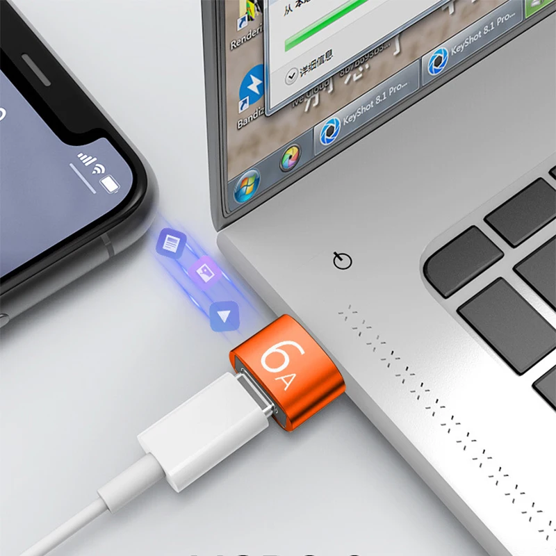 Adaptador OTG USB-C 3.0 hembra a USB-A macho para Samsung S20 - imagen 3