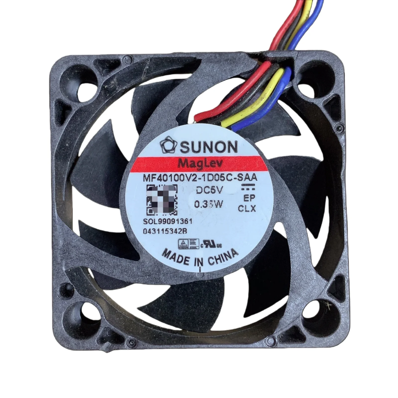 MF40100V2-1D05C-SAA DC 5V 40x40x10mm PWM Control de temperatura ventilador de refrigeración silencioso para enrutador Mini PC proyector 4cm - imagen 2