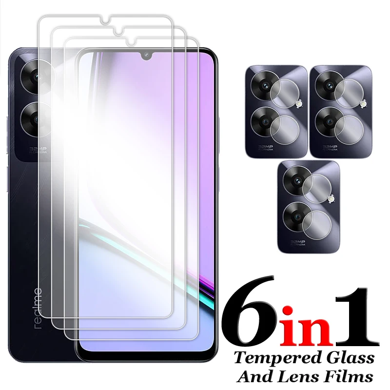 Protector de pantalla para Realme Note 60, cristal templado transparente HD de 6,74 pulgadas, película para Realme Note 60 - imagen 2