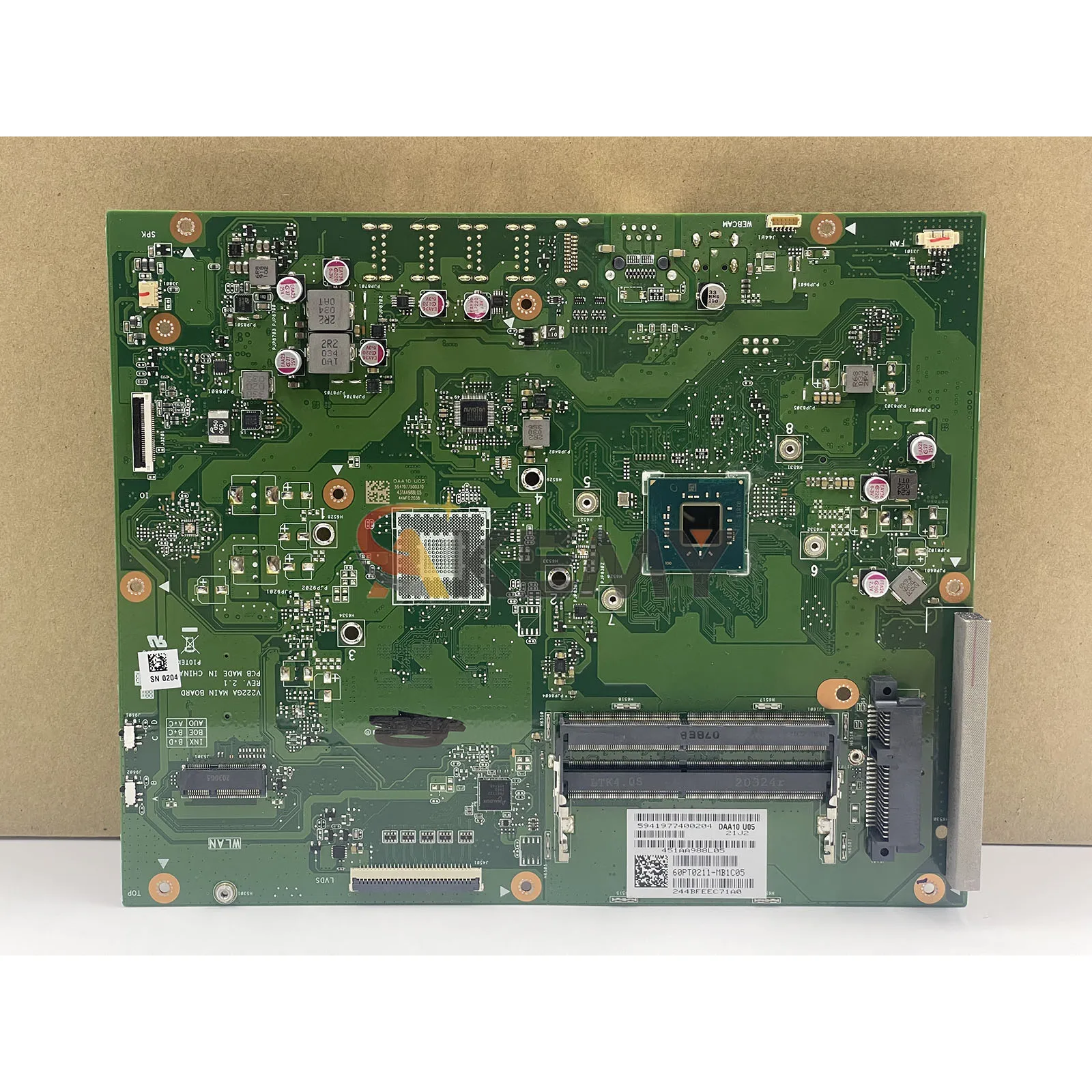 Placa base V222GA para ASUS Vivo AiO V222GB V222GA V222G con CPU Celeron 100% pruebas OK envío rápido alta calidad - imagen 3