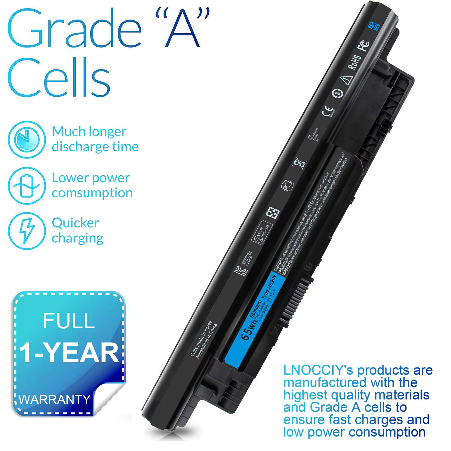 Batería Dell Inspiron 3521/3721/5521/5721 - 65Wh Premium - imagen 4