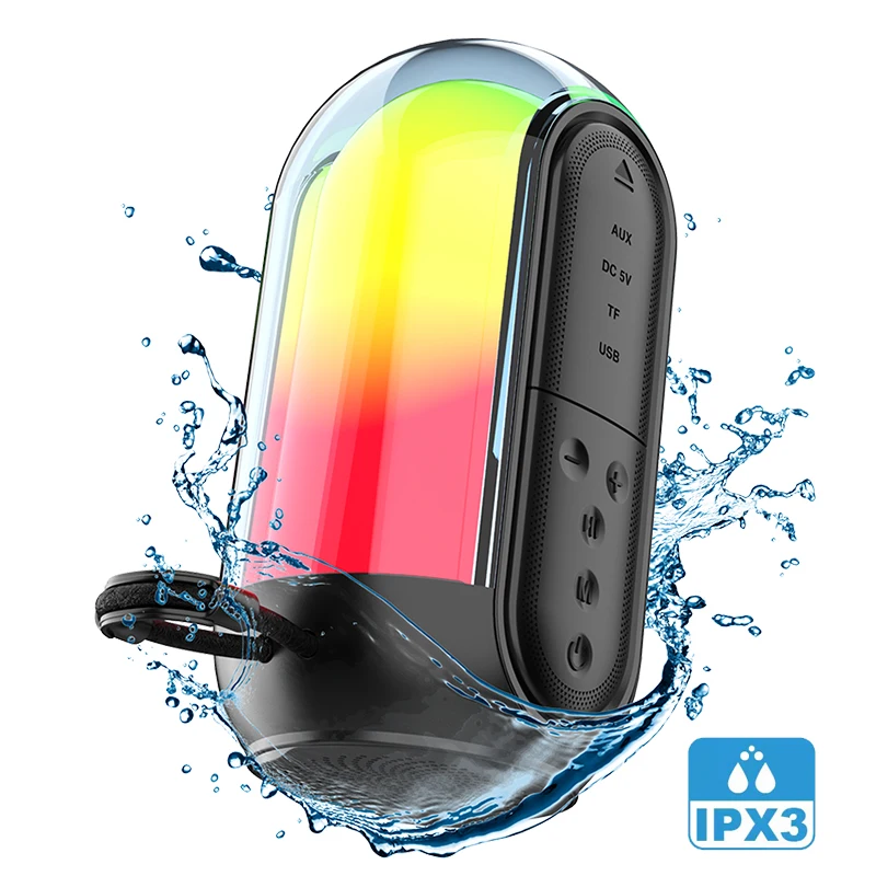 2025 nuevo Mini Altavoz Bluetooth para exteriores, portátil, inalámbrico, caja de sonido para juegos, luz LED, Subwoofer, descarga 3D, graves potentes con TWS TF - imagen 2