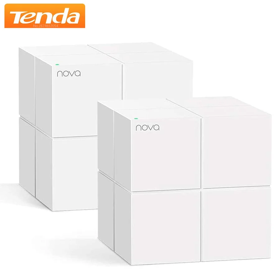 Tenda Mesh-sistema WiFi MW6, hasta 4000 pies cuadrados Paquete de 2 puertos Gigabit de cobertura, compatible con controles parentales Alexa - imagen 2