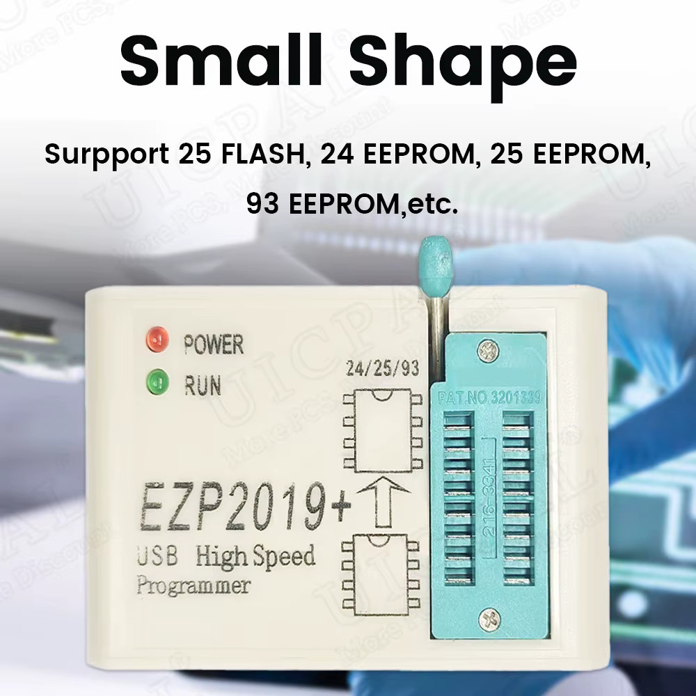 Programador USB SPI de alta velocidad USB 2,0 para 24 25 93 EEPROM 25 Chip BIOS Flash con Kit de grabadora de Clip de enchufe SOP EZP2019 - imagen 5