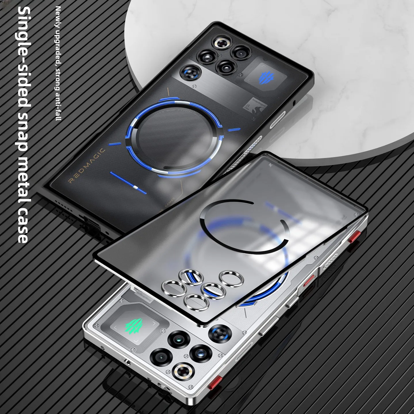 Funda con marco de Metal para Red Magic 11 Pro Plus, tapa de lente de Metal, cubierta dividida de disipación de calor ultrafina para Nubia Red Magic 11 Pro + - imagen 2
