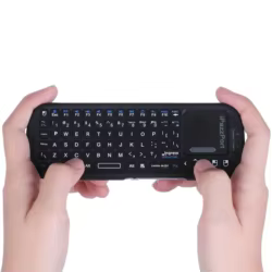 IPazzPort Mini Teclado Inalámbrico Bluetooth con Panel Táctil
