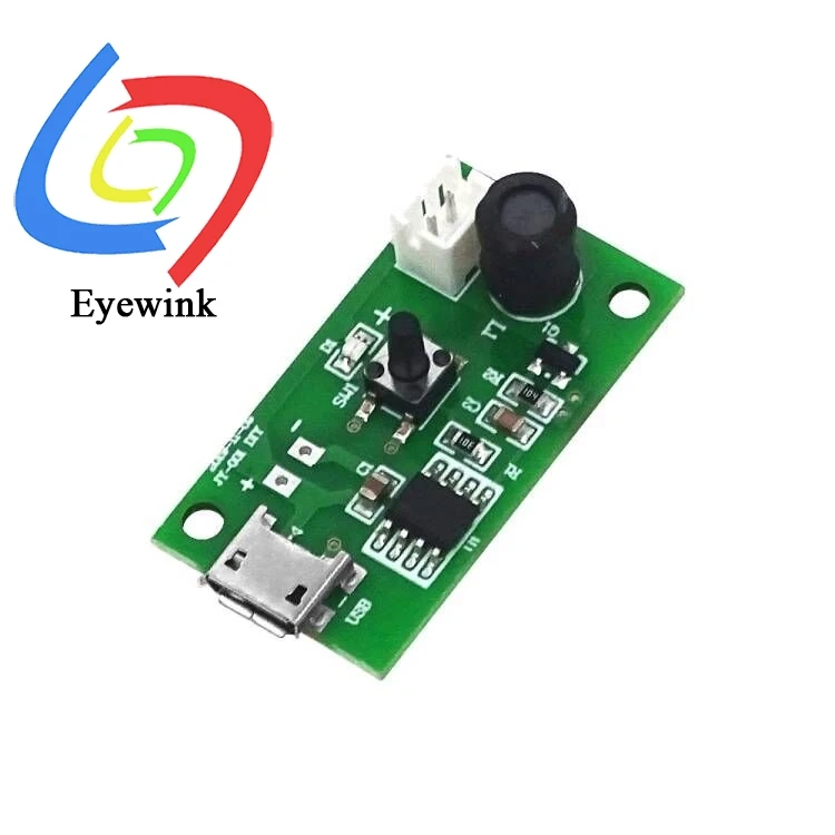 Mini humidificador USB, Kits de bricolaje, generador de niebla y placa de circuito del controlador, nebulizador, película de atomización, hoja de atomizador, Mini Micro oscilante - imagen 2