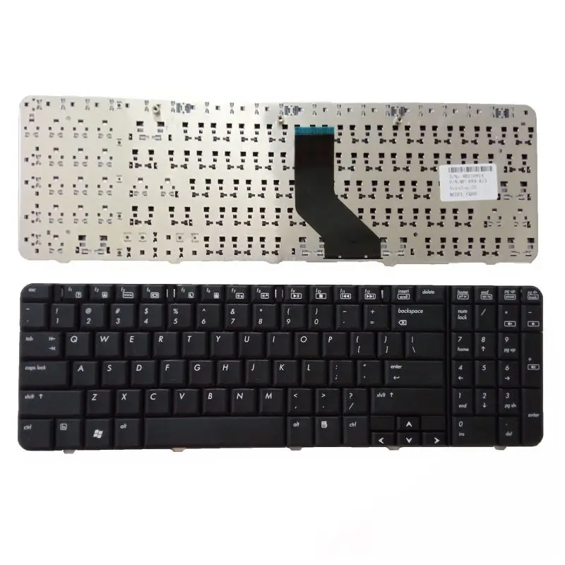 Nuevo para HP Compaq CQ60 G60 496771-001 NSK-HAA01 teclado para ordenador portátil estadounidense negro