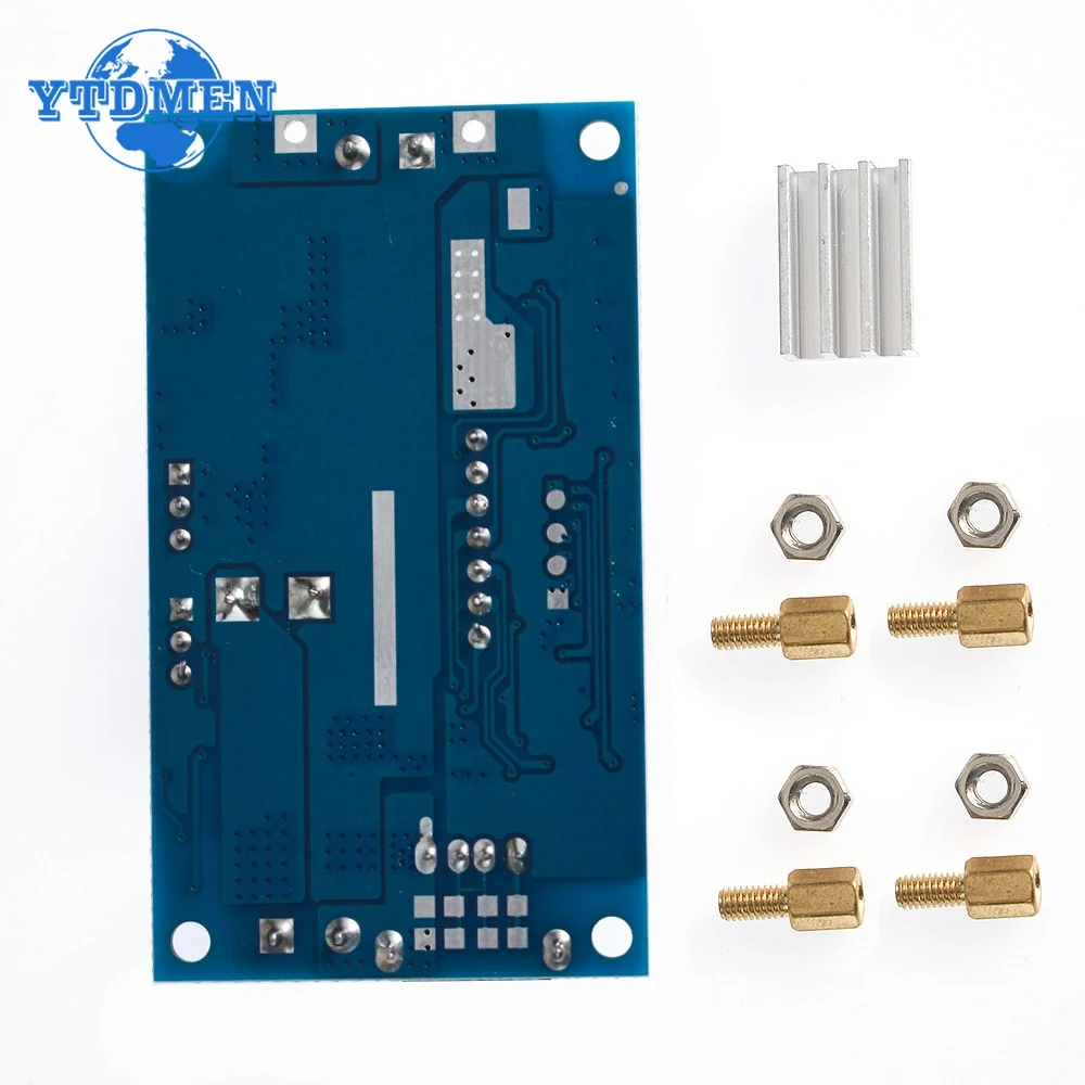 Convertidor de DC-DC 5A XL4015, módulo de cargador reductor ajustable, convertidor reductor, controlador LED con voltímetro rojo - imagen 4