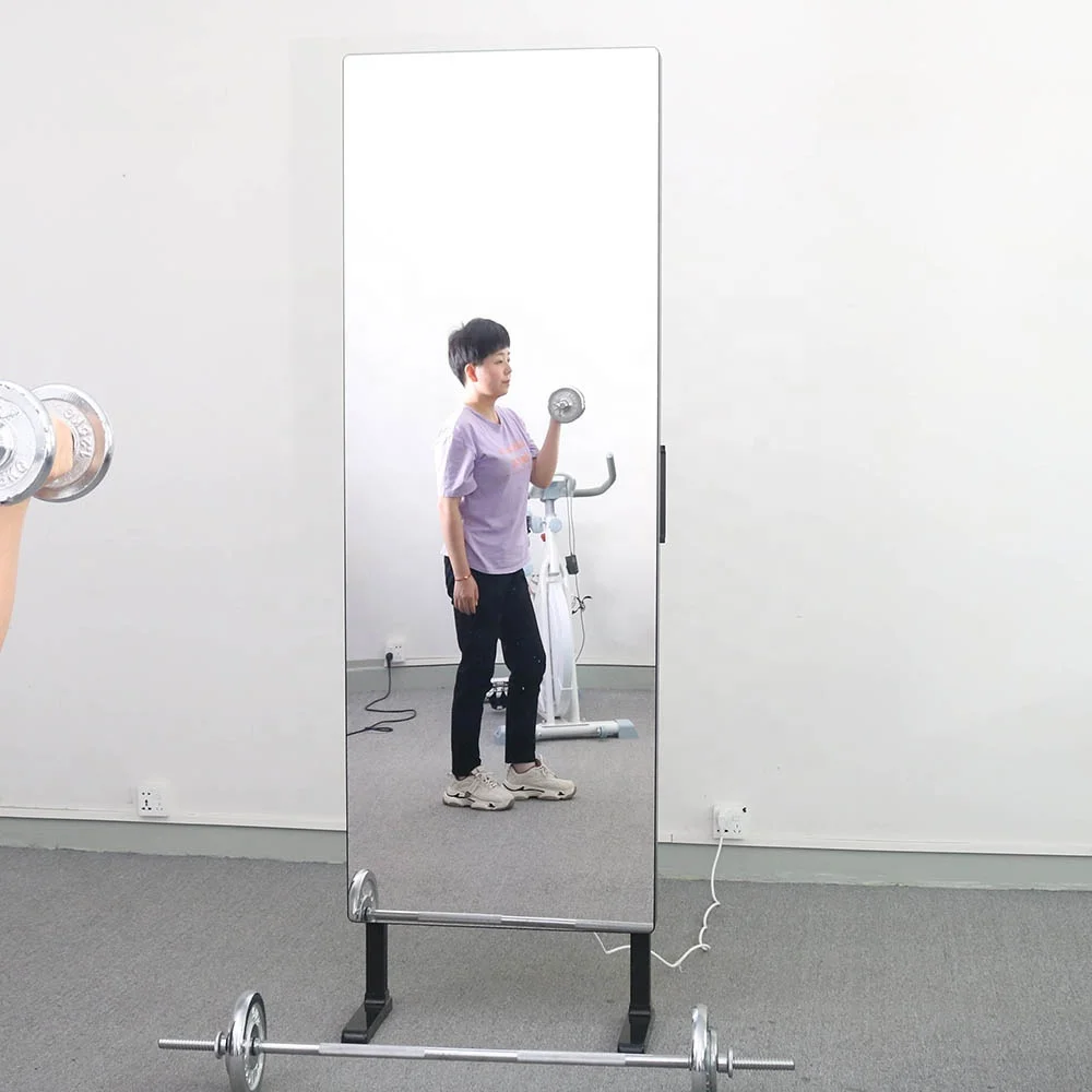 Publicidad de gimnasio interactiva Android Wifi Lcd Fitness espejo inteligente Tystart pantalla táctil inteligente logotipo personalizado de 32 pulgadas - imagen 2