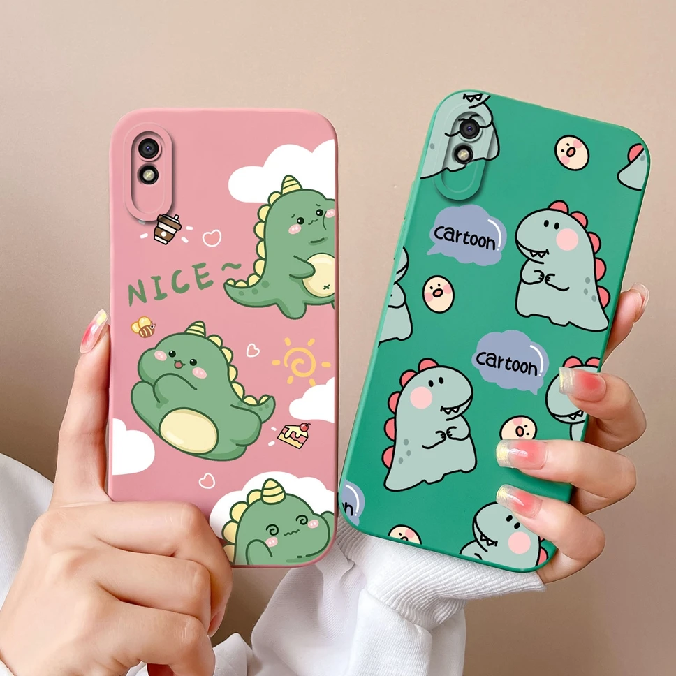 Funda de teléfono para xiaomi Redmi 9, carcasa trasera líquida suave con gesto de corazón, a la moda, 9A, 9AT, 9C - imagen 2