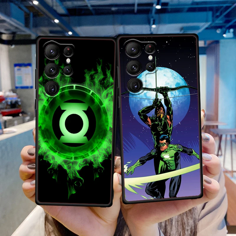 G-greens l-lanterns negro suave para Samsung Galaxy S24, S23, S22, S21, S20 FE, S10, S10E Plus, Ultra Pro Lite, 5G - imagen 3