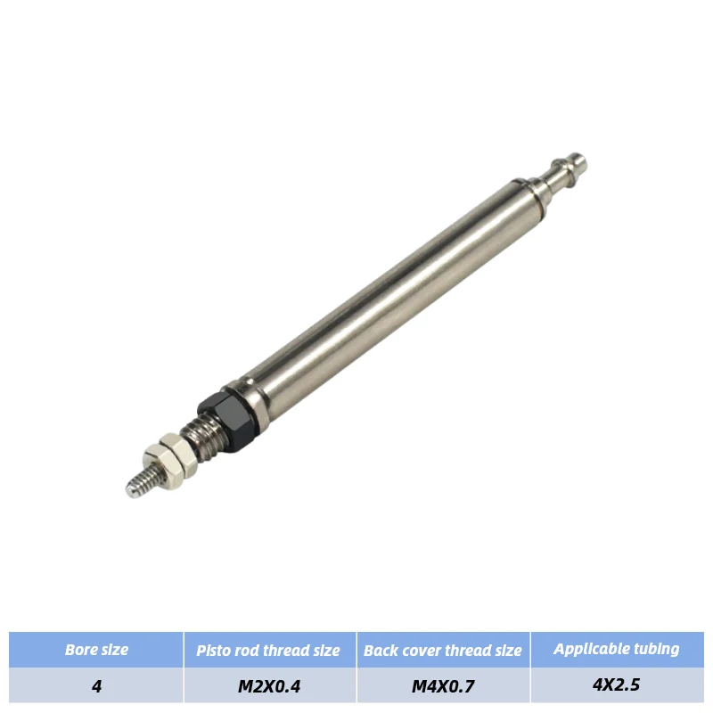 SMC-Mini cilindro de retorno de resorte de acción única tipo CJ1B, CJ1B4-5SU4, CJ1B4-10SU4, CJ1B4-15SU4, cilindro neumático de aire - imagen 2
