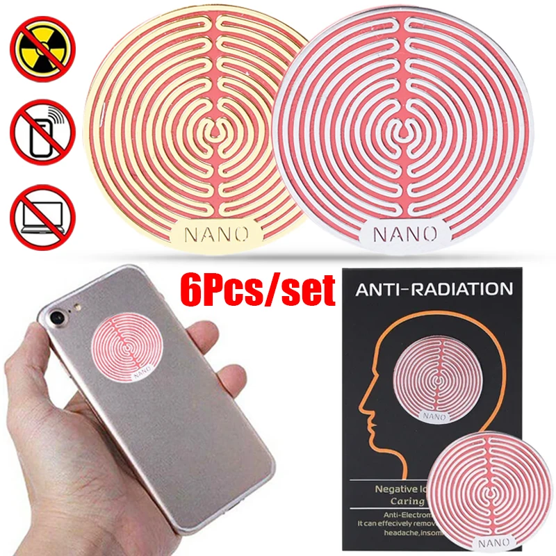 Pegatinas de Metal antiradiación para teléfono móvil, PC, portátil, iPad, refrigerador, Protector EMF de radiación Universal, accesorios adhesivos - imagen 2