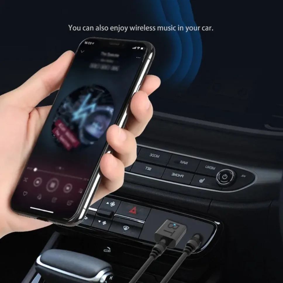 Adaptador receptor y transmisor USB Bluetooth 5,0, adaptador de Audio inalámbrico Bluetooth AUX de 3,5mm para TV, PC, auriculares, hogar y coche - imagen 5