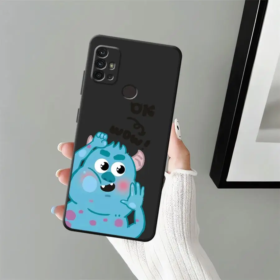 Funda de teléfono suave negra de dibujos animados de Disney Monsters Inc para Motorola Mot G51 G73 G22 Edge40 G60s Edge 20 Pro 30 Lite G50 G71 G32 - imagen 4