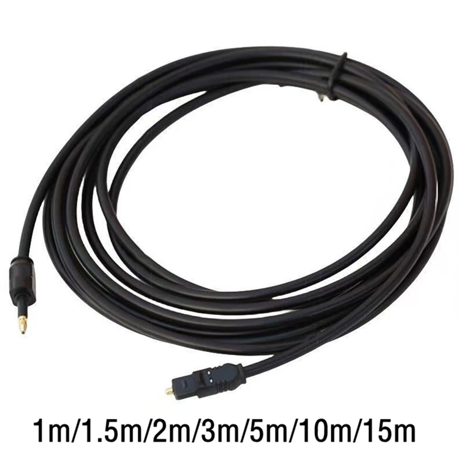 Cable Mini Toslink a Toslink de 3,5mm, Cable adaptador de conector de Audio óptico Digital OD2.2mm 1m 1,5m 2m 3m 5m 10m 15m