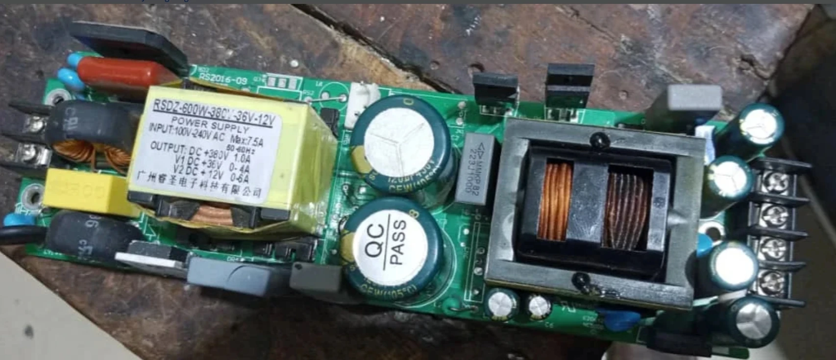 Fuente de alimentación RSDZ-600W 36V 12V para cabezal móvil de haz de luces de escenario 330W