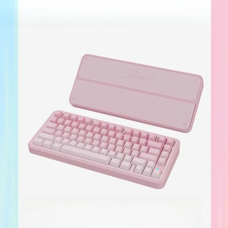 Kit de teclado mecánico Story75, inalámbrico, triodo, intercambio en caliente, personalizado, diseño 75%, teclados para juegos RGB de aluminio CNC - imagen 5