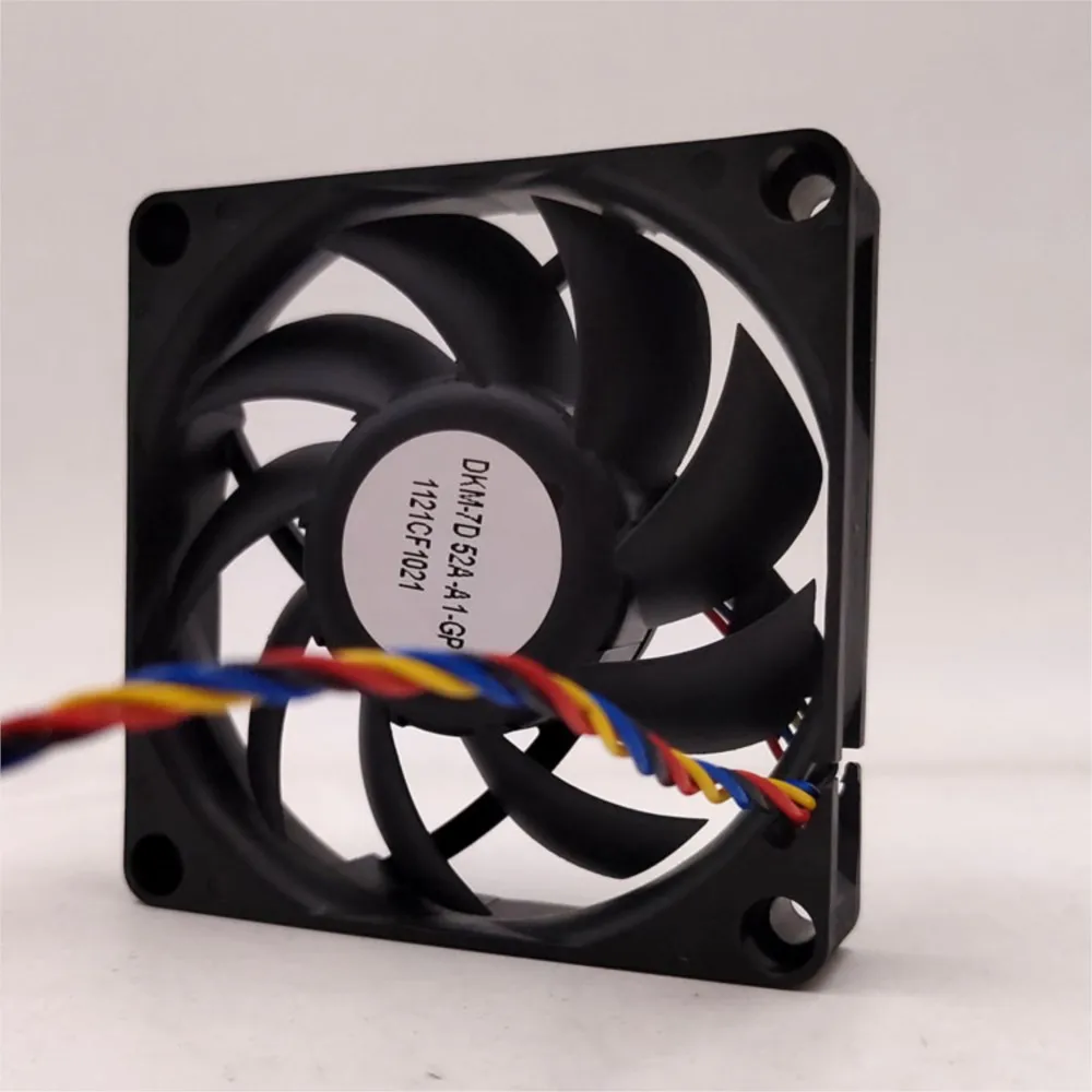 Ventilador de 7 cm para Delta AUB0712MB 12 V 4 cables PWM 70 mm Ventilador de refrigeración, 24,96 CFM para CPU, refrigeración de placa base y aplicaciones industriales - imagen 5