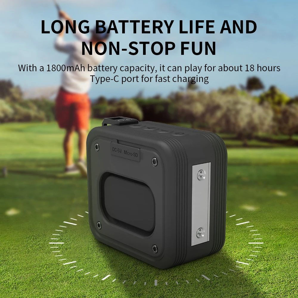 Mini altavoces Bluetooth, Woofer portátil para juegos, Golf al aire libre, succión magnética, Subwoofer impermeable para fiestas, sonido, teléfono móvil - imagen 2