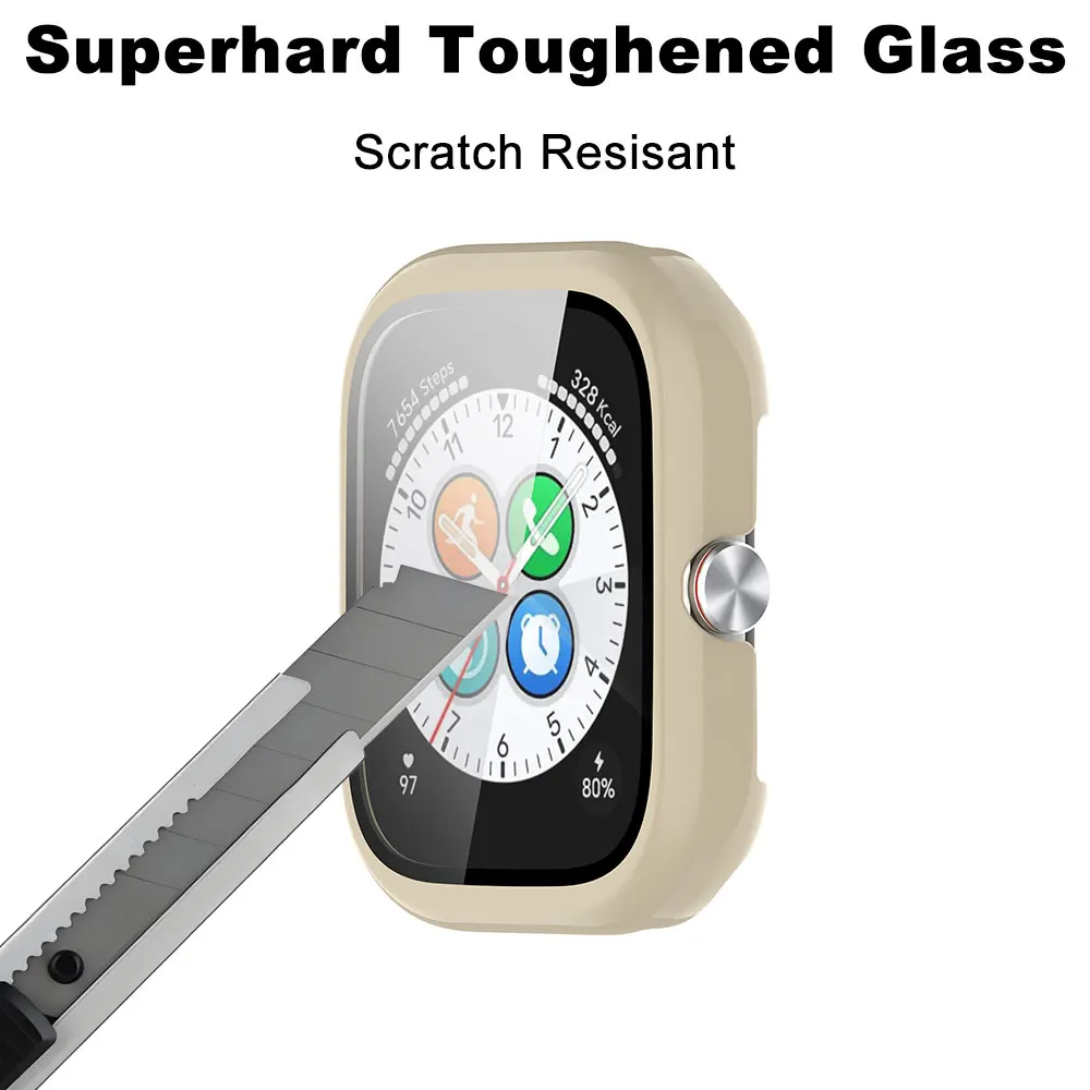 Caja de reloj de PC con vidrio templado para Honor Choice Haylou, marco de protección para reloj, Protector de pantalla anticaída a prueba de polvo - imagen 2